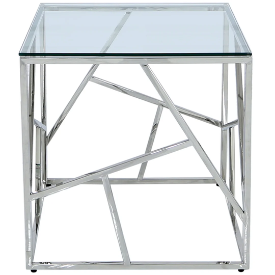 Sofa Side Table for Living Room Furniture, Metal End Table, 55cm Bed Side Table