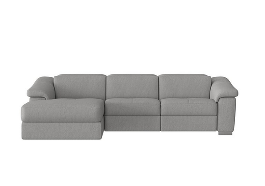 Nicoletti - Galileo Fabric Chaise End Sofa - Grey