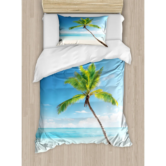 Snyder Blue/Green 100% Brushed Microfibre Duvet Cover Set