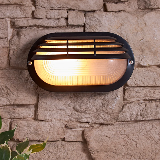 Avenale Classic Eyelid-Style Oval Bulkhead LED Outdoor Bulkhead Light