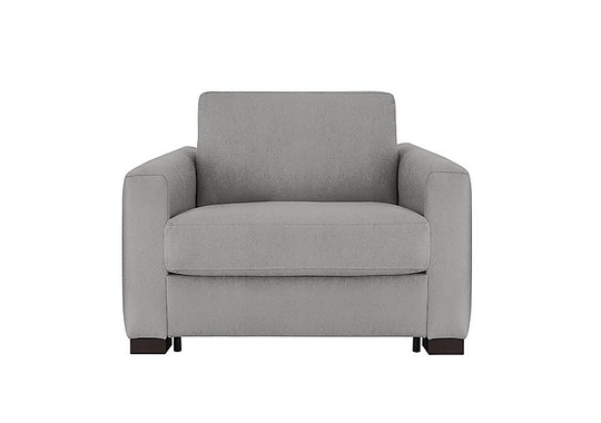 Nicoletti - Alcova Fabric Chair Sofa Bed with Box Arms - Grey