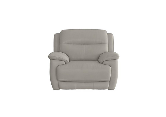Touch Leather Armchair - Grey- World of Leather