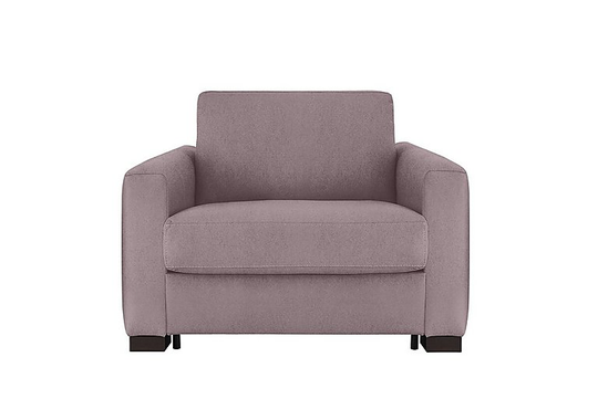 Nicoletti - Alcova Fabric Chair Sofa Bed with Box Arms - Pink
