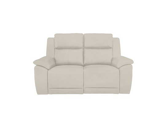 Utah 2 Seater Fabric Sofa - White