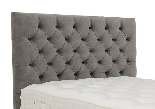 Millbrook - Minley Floor Standing Headboard - Small Double - Grey