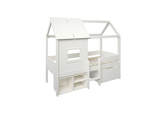 Mini Playhouse Bed Frame with Storage