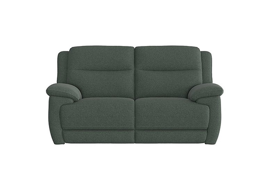 Touch 2 Seater Heavy Duty Fabric Sofa with USB Ports - Green