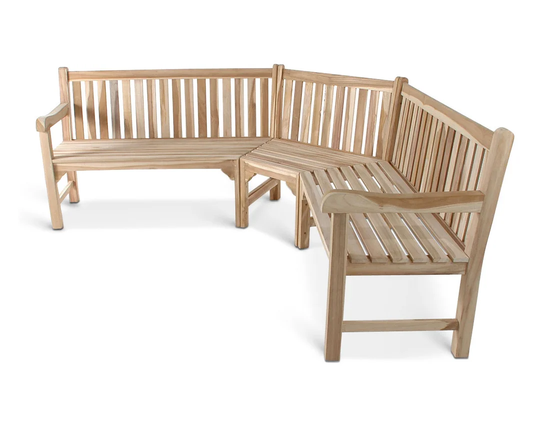 Keenan Garden Corner Teak Bench