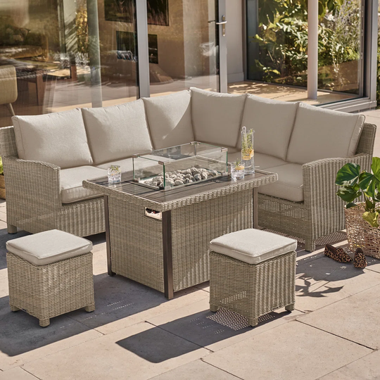 Palma Rectangular 6 - Person 326.5Cm Long Lounge Dining with Cushions