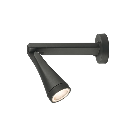 Grindle 1 - Light Graphite Wall Spotlight