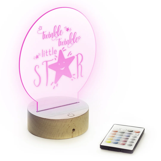 LED Colour Changing Nursery Light: Twinkle Twinkle Little Star Design