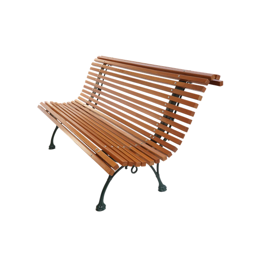 Rucki Cast Iron Park Bench