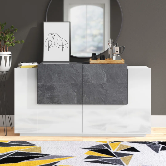 Ebling 160Cm Wide 4 Drawer Sideboard
