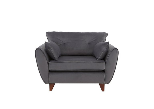 Felix Fabric Cuddle Chair - Grey