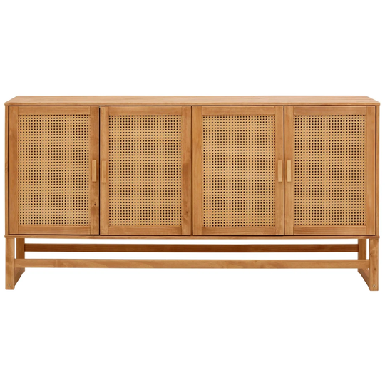 Divina 170 Cm Wide Pine Solid Wood Sideboard