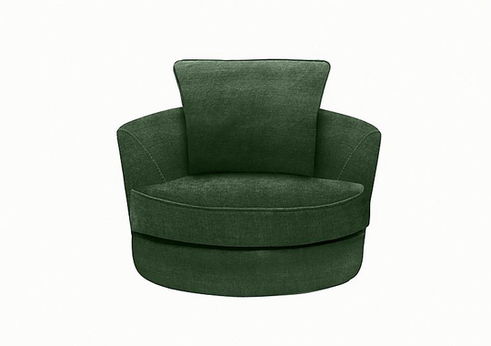Home Fabric Swivel Chair - Green