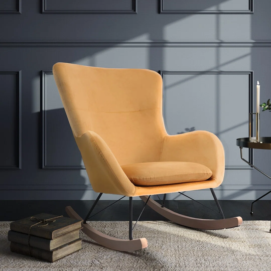 Velvet Rocking Chair