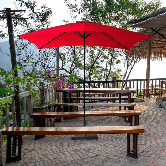Lima 3m x 2m Rectangular Traditional Parasol
