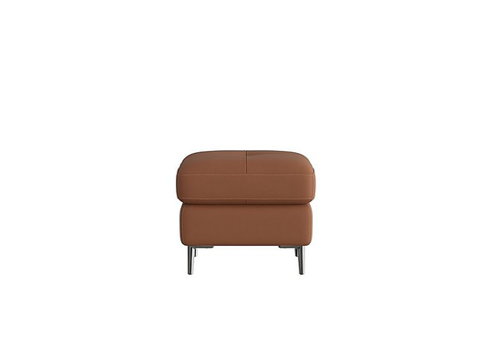 Nicoletti - Maldini Leather Footstool - Brown