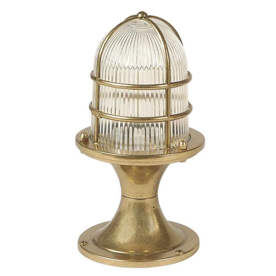 Steinmetz Brass 1-Light 30Cm H Hardwired Pedestal Light