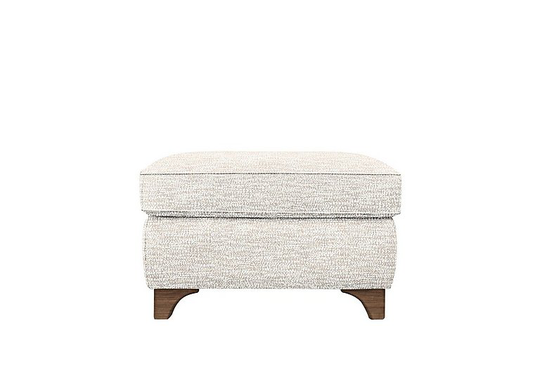 G Plan - Lucca Fabric Storage Footstool - Cream