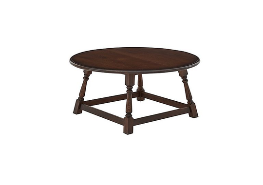 Old Charm Round Coffee Table - Brown