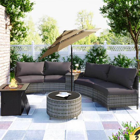 Parasol with aluminum pole 2m