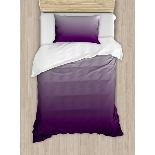 Shapiro Purple 100% Brushed Microfibre Duvet Cover Set