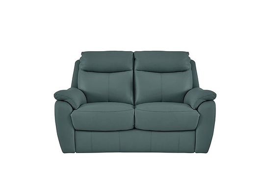 Snug 2 Seater Leather Sofa - Green- World of Leather