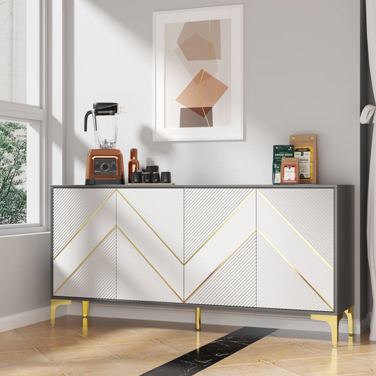 Sideboard Buffet Living Room/Kitchen With Adjustable Shelf