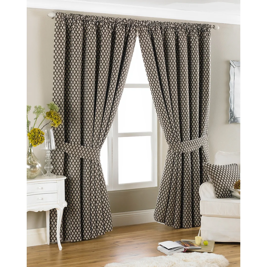 Mikado Pencil Pleat Room Darkening Curtains