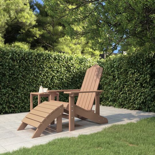 Locksley House of Hampton Garden Adirondack Chair With Ottoman