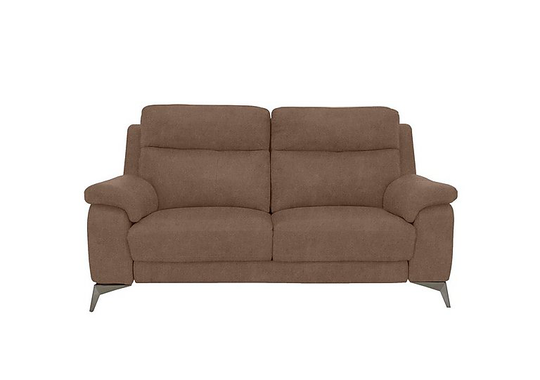 Missouri 2 Seater Fabric Sofa - Brown