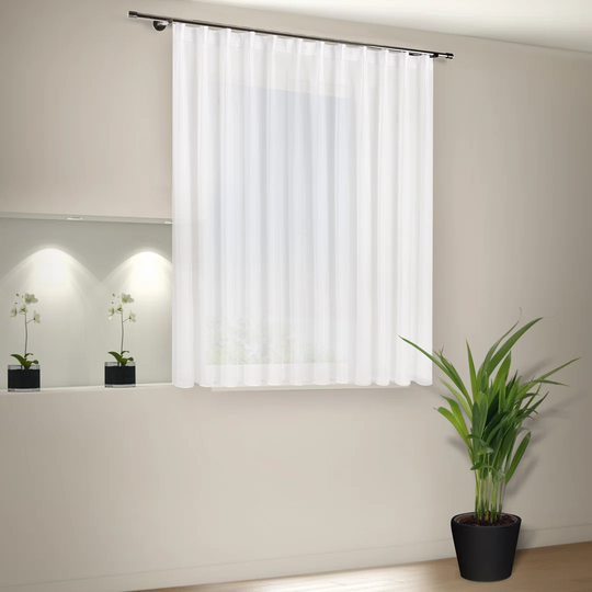 Almere Pencil Pleat Semi Sheer Single Curtain