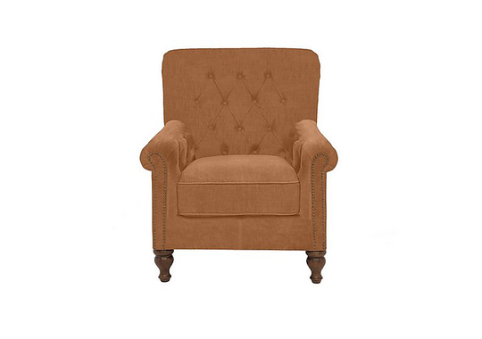 Alexander and James - Lincoln Fabric Reading Chair - Brown
