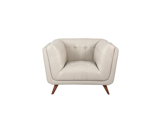 Rene Leather Armchair - Cream
