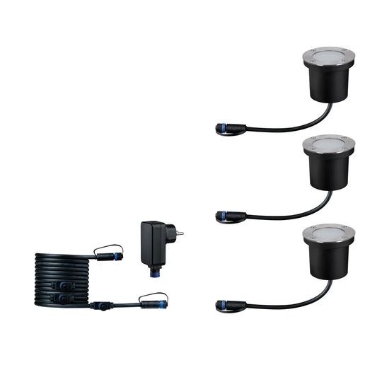 Silver Integrated LED Metal Well Light Transformer