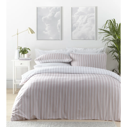 Braxxton 134 TC Reversible Duvet Cover Set