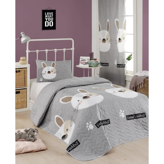 Quilted Bedspread Set with 2 Pillows
