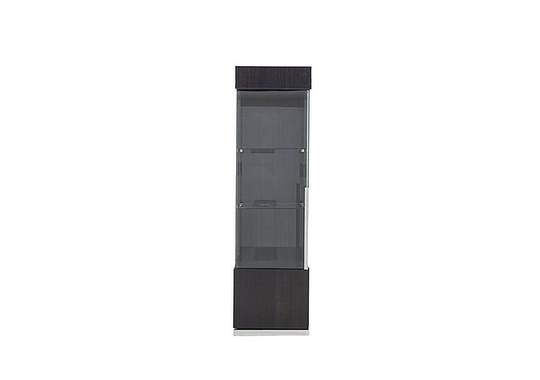 ALF - St Moritz 1 Door Right Hand Curio Cabinet - Grey