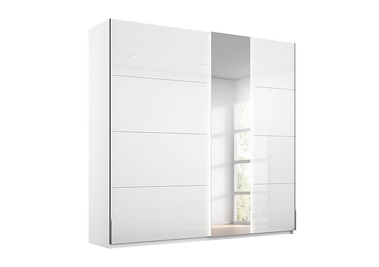 Rauch - Perth Sliding 200cm Wardrobe with Lights - White