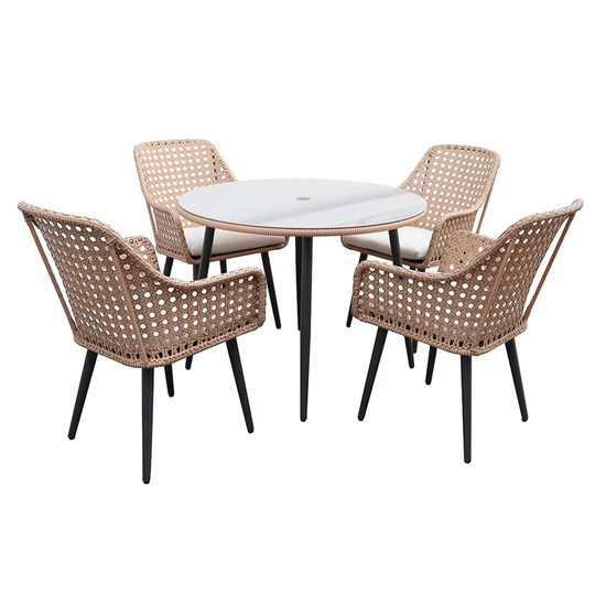 Menos Boho 4 Seater Dining Set with Cushions