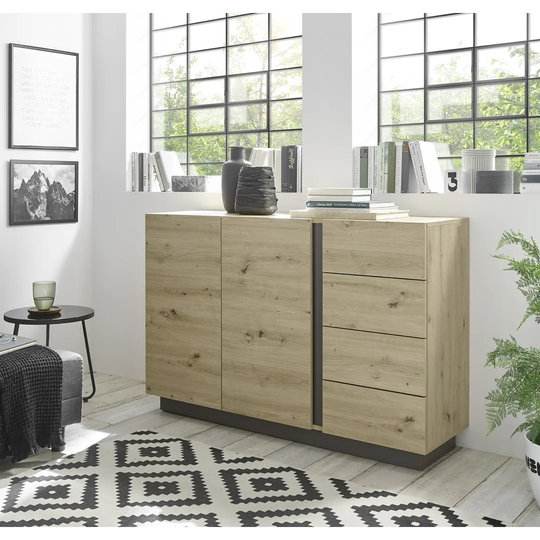 Burleson 138 Cm Wide 4 Drawer Sideboard