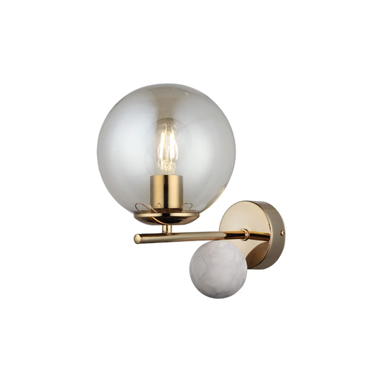 Toppo 1 - Light Gold Armed Sconce