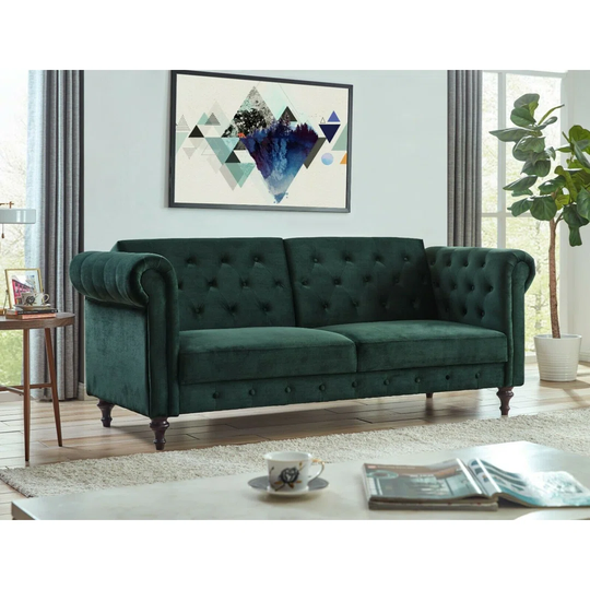 Dussault 3 Seater Chesterfield Sofa bed