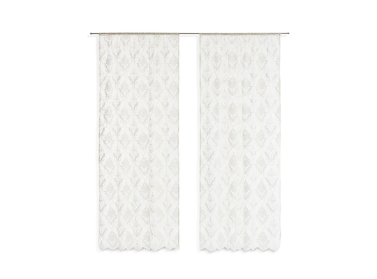 Cali Slot Top Semi Sheer Single Curtain