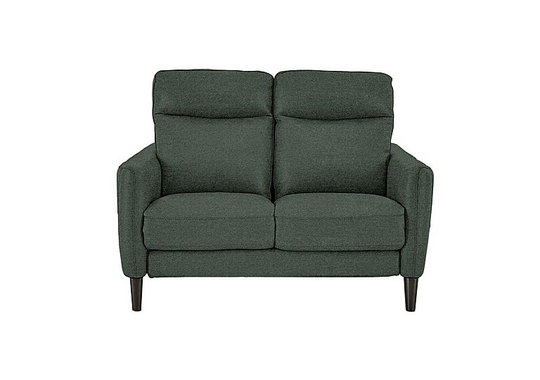 Compact Collection Petit 2 Seater Fabric Sofa - Green
