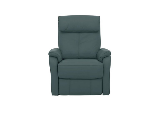 Rowan Leather Swivel Rocker Recliner Armchair - Green- World of Leather