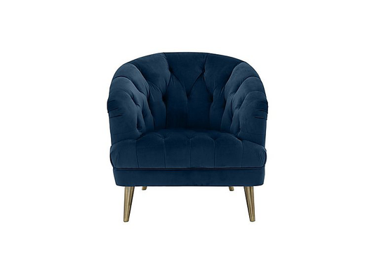 Alexander and James - Soho Fabric Accent Chair - Blue