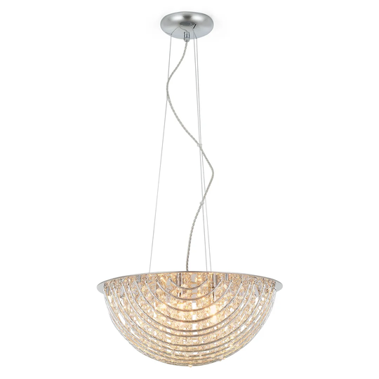 Girault 5 - Light Crystal Bowl Pendant